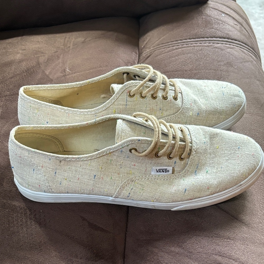 Vans Men's Speckled Cream Sneakers
